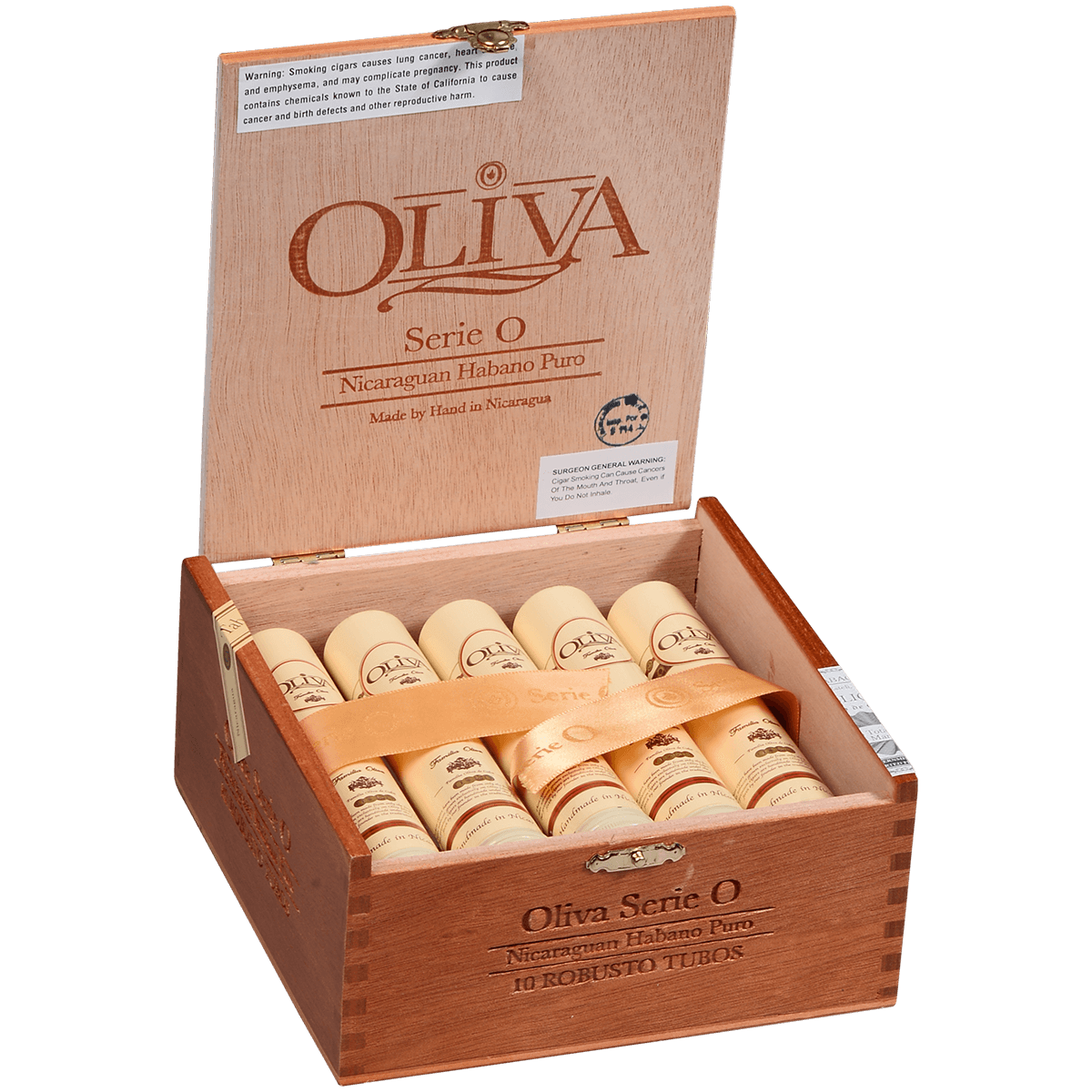 OLIVA SERIE O ROBUSTO TUBOS 10 CT. BOX 5.00X50