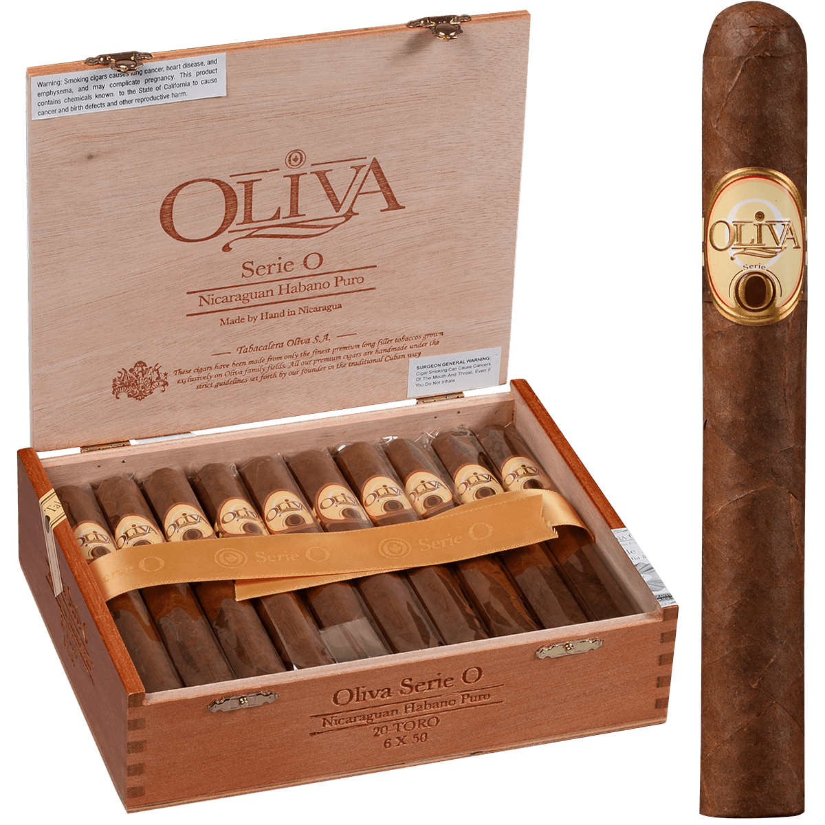 OLIVA SERIE O TORO 20 CT. BOX 6.00X50