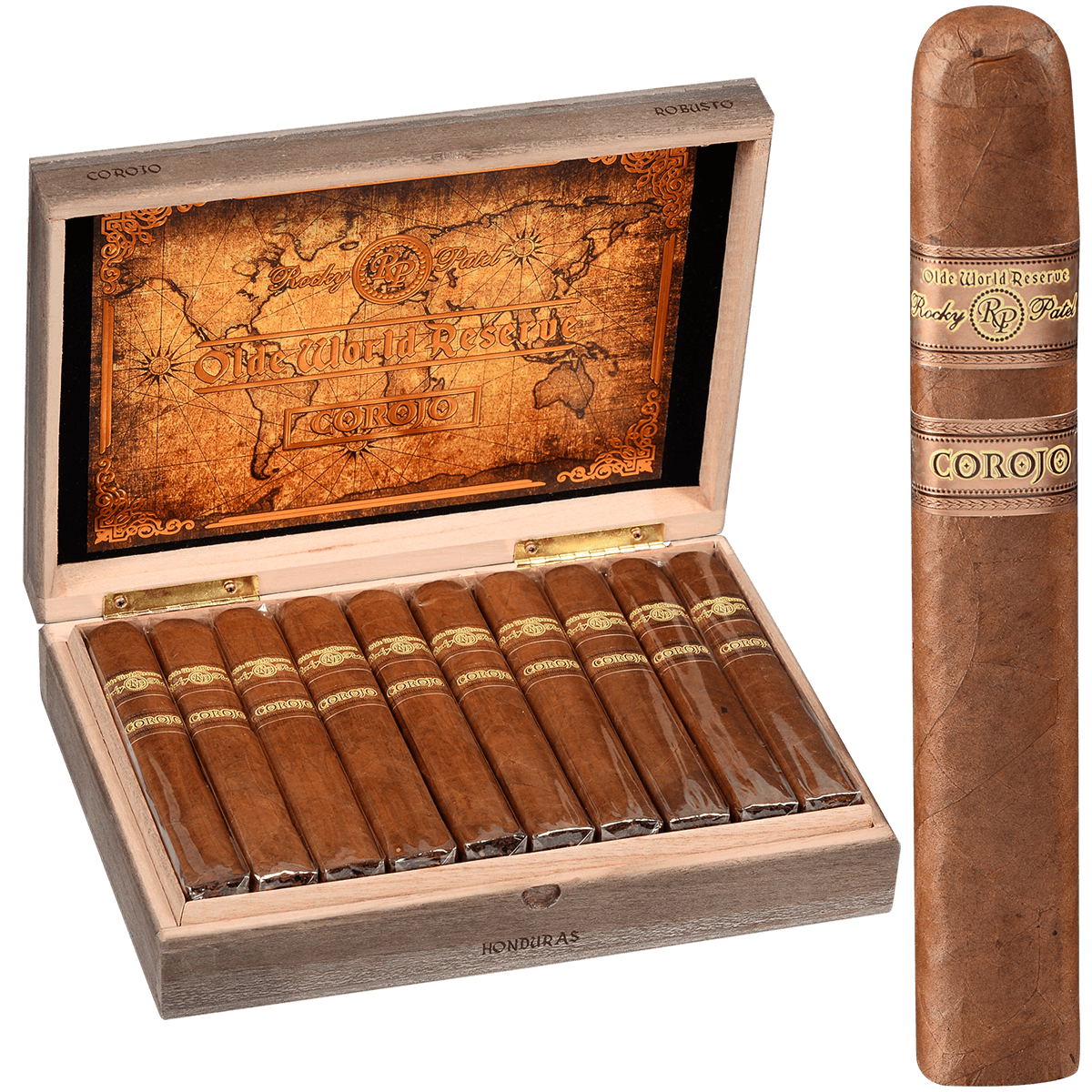 ROCKY PATEL OLDE WORLD RESERVE COROJO ROBUSTO 20 CT. BOX 5.50X54