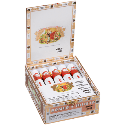 ROMEO Y JULIETA 1875 ROMEO'S COURT TUBOS EMS 10 CT. BOX 5.50X44