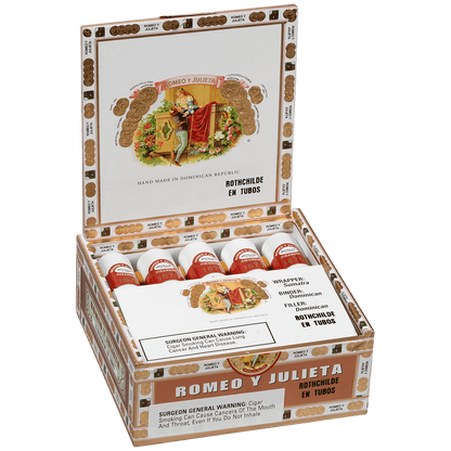 ROMEO Y JULIETA 1875 ROTHSCHILDE TUBOS EMS 10 CT. BOX 5.00X50