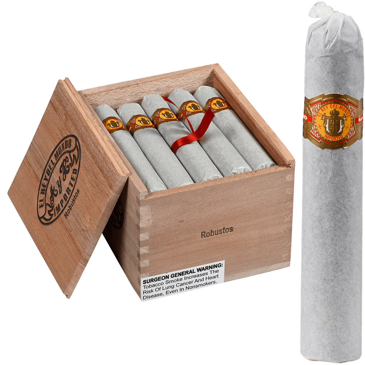 EL REY DEL MUNDO OSCURO ROBUSTO 20 CT. BOX 5.00X54