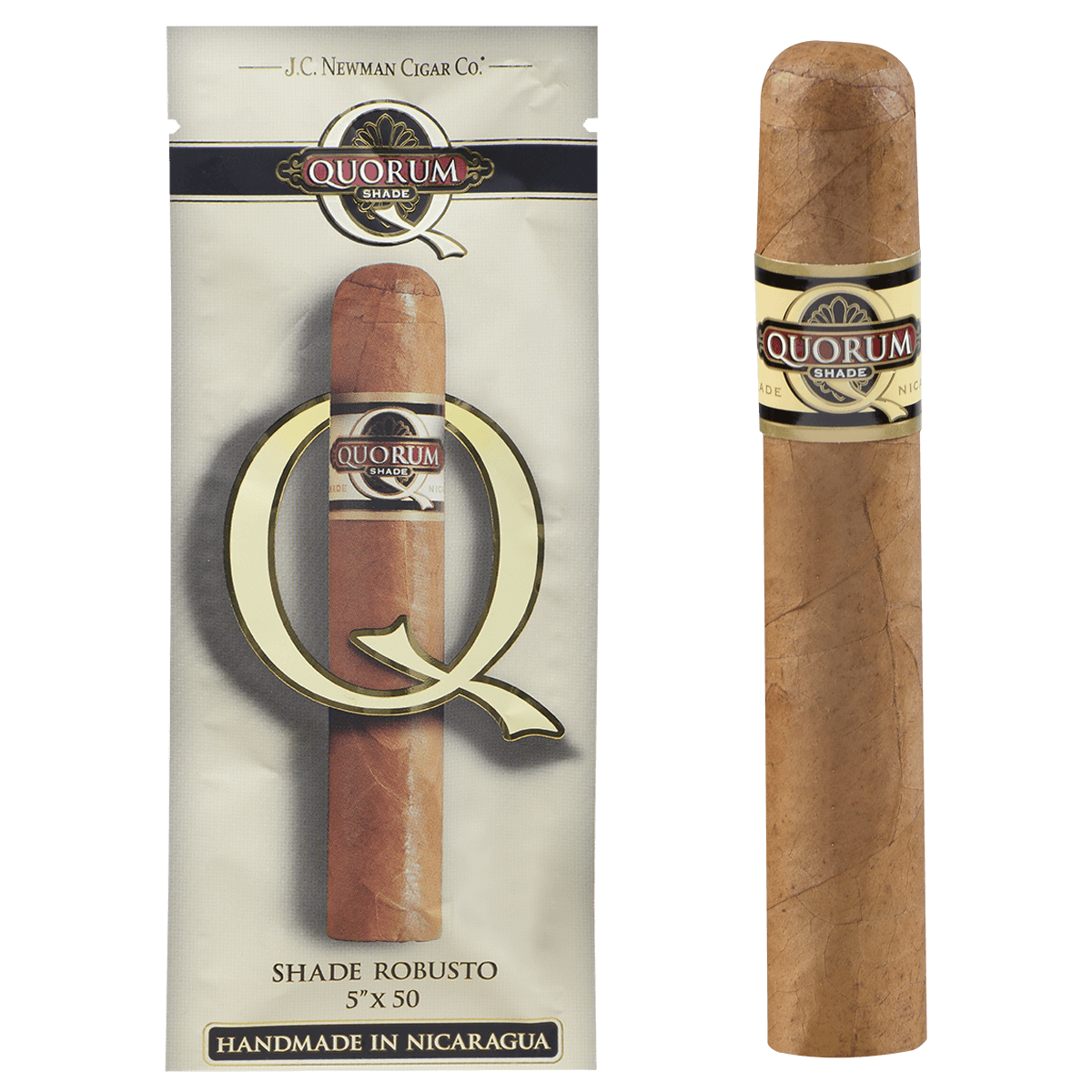QUORUM SHADE ROBUSTO 6/1 - 6 CT. SINGLE PACK 5.00X50