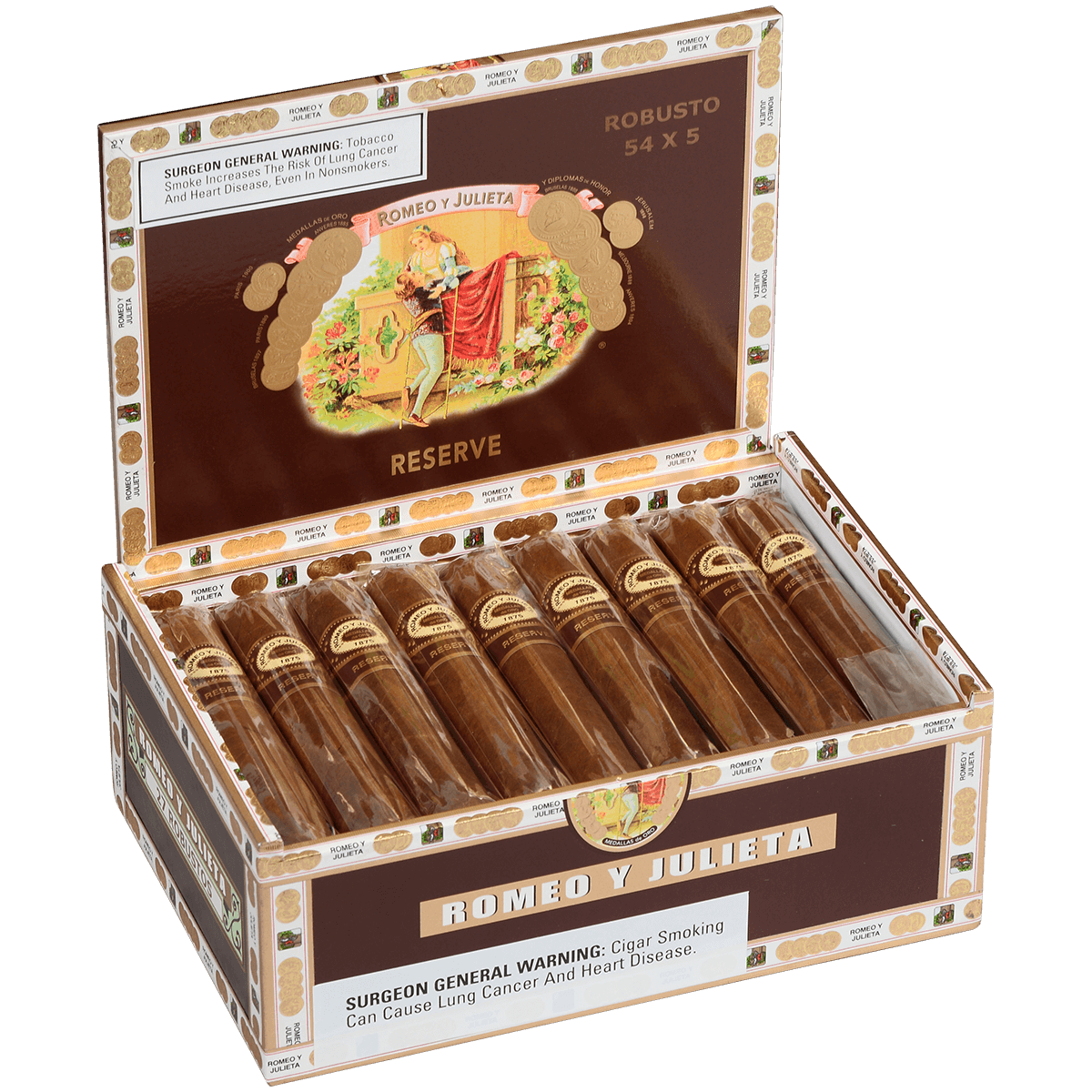 ROMEO Y JULIETA HABANA RESERVE ROBUSTO 27 CT. BOX 5.00X54