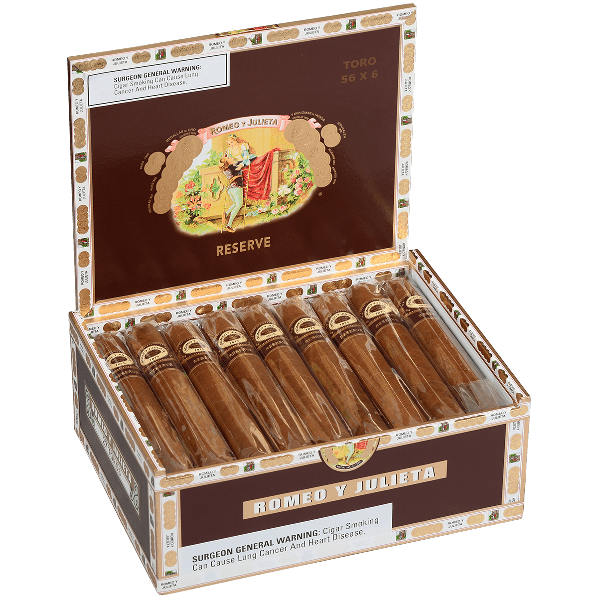 ROMEO Y JULIETA HABANA RESERVE TORO 27 CT. BOX 6.00X56