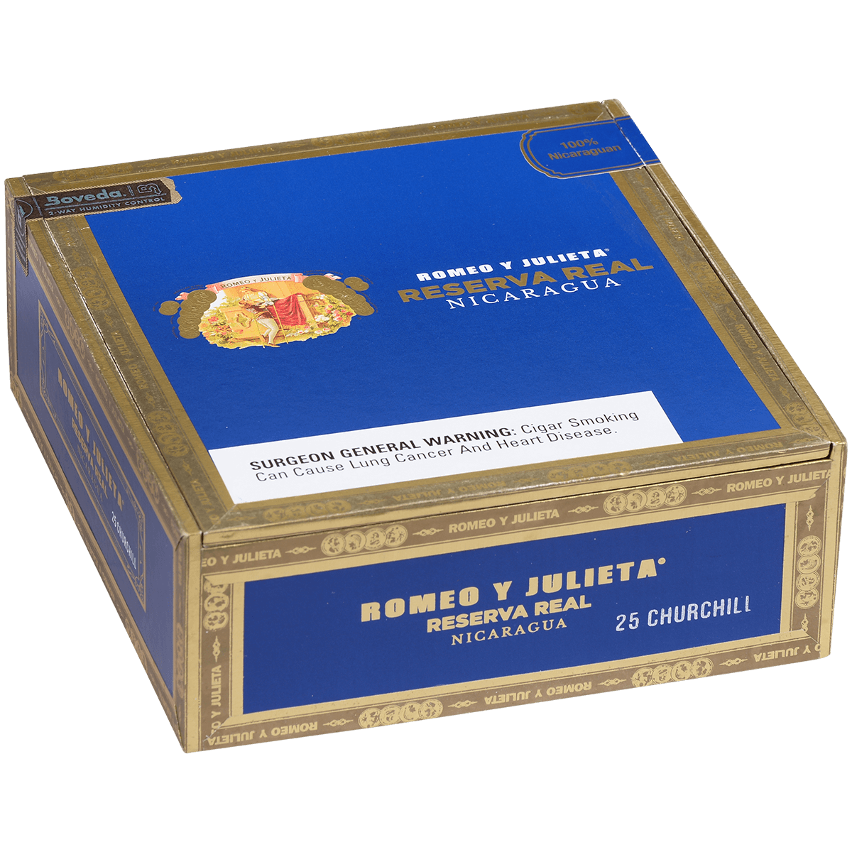 ROMEO Y JULIETA RESERVA REAL NICARAGUA CHURCHILL 25 CT. BOX 7.00X50