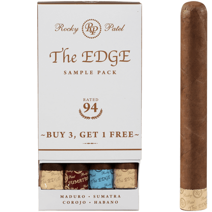 ROCKY PATEL THE EDGE TORO B3G1 SAMPLER 15/4 DISPLAY 6.00X52