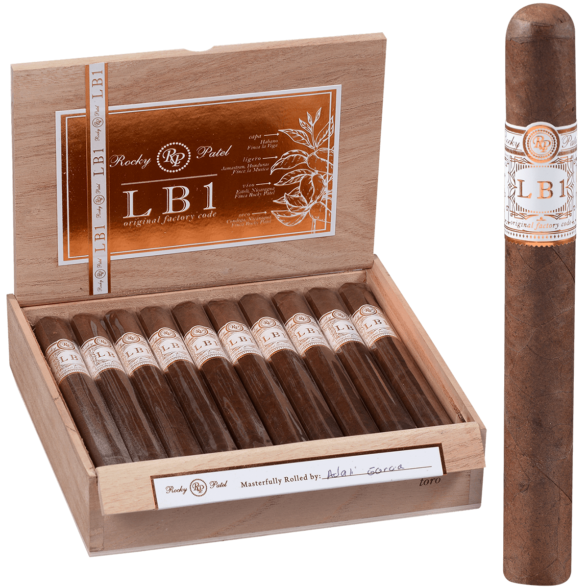 ROCKY PATEL LB1 TORO 20 CT. BOX 6.50X52