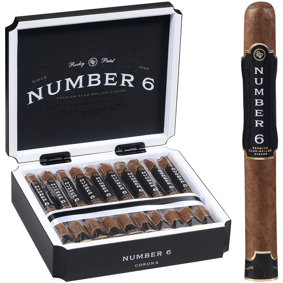 ROCKY PATEL NUMBER 6 CORONA 20 CT. BOX 6.00X44