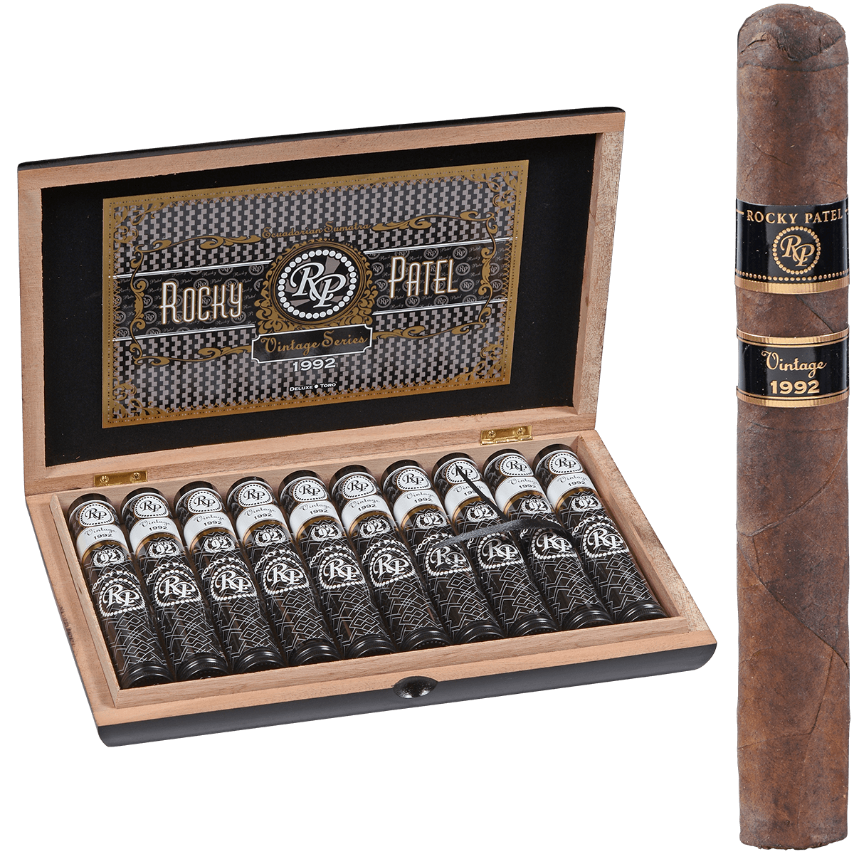 ROCKY PATEL VINTAGE 1992 TORO TUBOS 10 CT. BOX 6.50X52