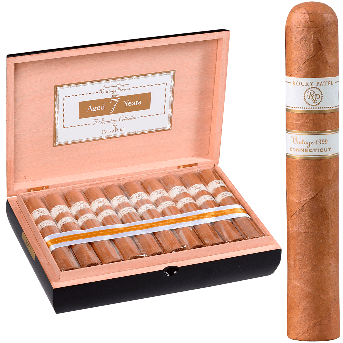 ROCKY PATEL VINTAGE 1999 CONNECTICUT SIX BY SIXTY 20 CT. BOX 6.00X60