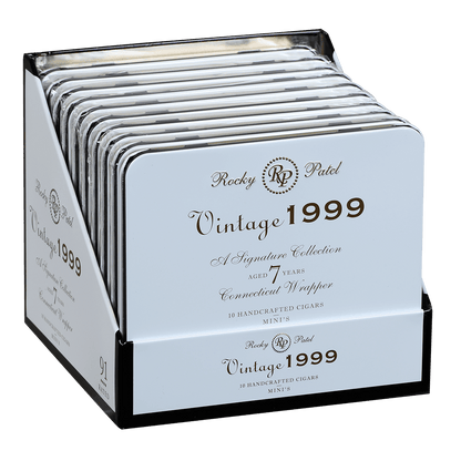 ROCKY PATEL VINTAGE 1999 CONNECTICUT MINI'S 10/10 TINS 4.25X32