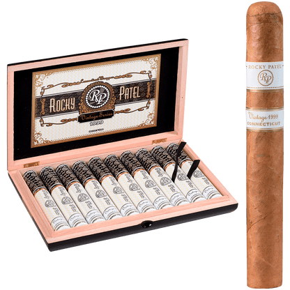 ROCKY PATEL VINTAGE 1999 CONNECTICUT TORO TUBOS 10 CT. BOX 6.50X52