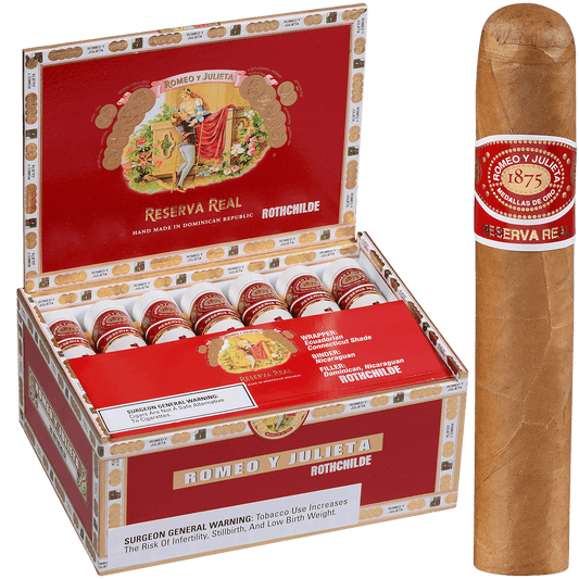 ROMEO Y JULIETA RESERVA REAL ROTHCHILDE (TUBE) 20 CT. BOX 5.00X52
