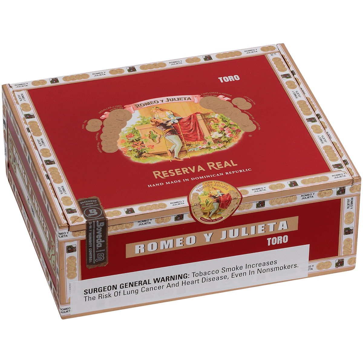 ROMEO Y JULIETA RESERVA REAL TORO 25 CT. BOX 6.00X54