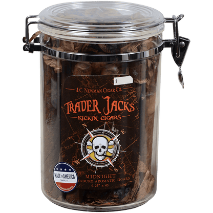 TRADER JACK'S MIDNIGHT 30 CT. REFILLABLE JAR 6.25X45